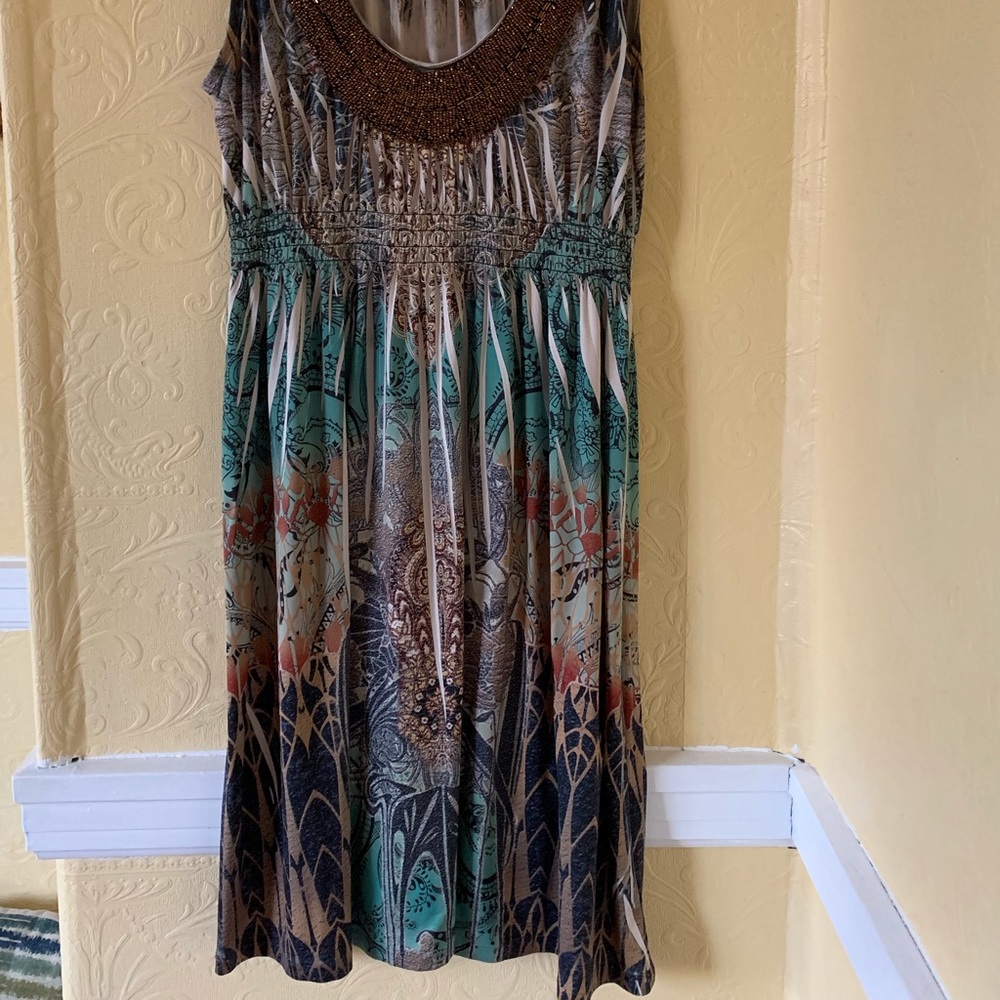 Apt 9 Summer Dress with Beaded neckline